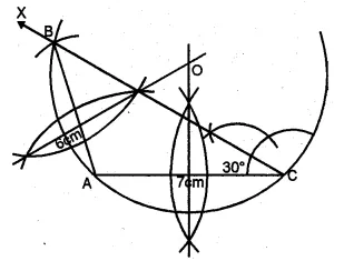 ML Aggarwal Class 10 Solutions for ICSE Maths Chapter 17 Constructions Chapter Test Q3.1