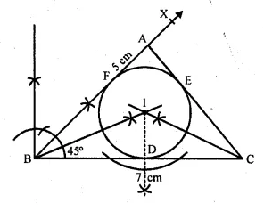 ML Aggarwal Class 10 Solutions for ICSE Maths Chapter 17 Constructions Chapter Test Q5.1