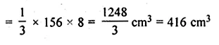 ML Aggarwal Class 10 Solutions for ICSE Maths Chapter 18 Mensuration Chapter Test Q4.1