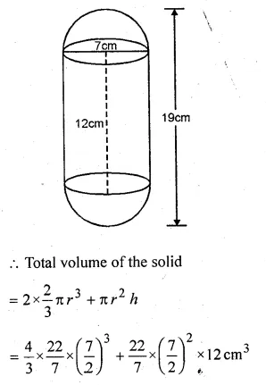 ML Aggarwal Class 10 Solutions for ICSE Maths Chapter 18 Mensuration Chapter Test Q9.1