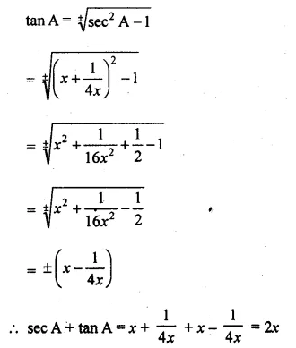 ML Aggarwal Class 10 Solutions for ICSE Maths Chapter 19 Trigonometric Identities Chapter Test Q15.1