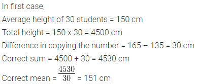 ML Aggarwal Class 10 Solutions for ICSE Maths Chapter 23 Measures of Central Tendency Chapter Test Q3.1