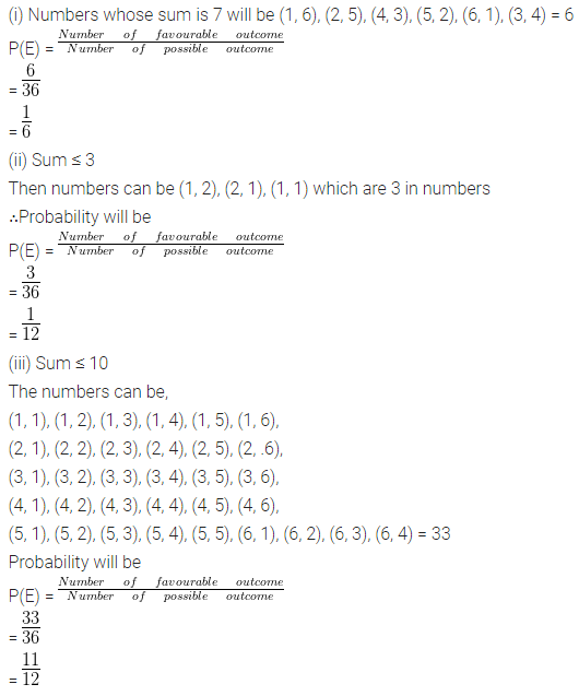 ML Aggarwal Class 10 Solutions for ICSE Maths Chapter 24 Probability Chapter Test Q16.1