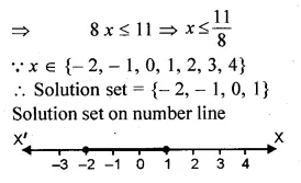 ML Aggarwal Class 10 Solutions for ICSE Maths Chapter 5 Linear Inequations Chapter Test Q1.1