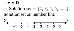 ML Aggarwal Class 10 Solutions for ICSE Maths Chapter 5 Linear Inequations Chapter Test Q3.1