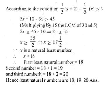 ML Aggarwal Class 10 Solutions for ICSE Maths Chapter 5 Linear Inequations Chapter Test Q9.1