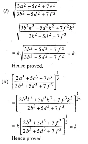 ML Aggarwal Class 10 Solutions for ICSE Maths Chapter 8 Ratio and Proportion Chapter Test Q13.1