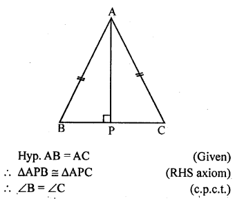 ML Aggarwal Class 9 Solutions for ICSE Maths Chapter 10 Triangles 10.2 Q10.2