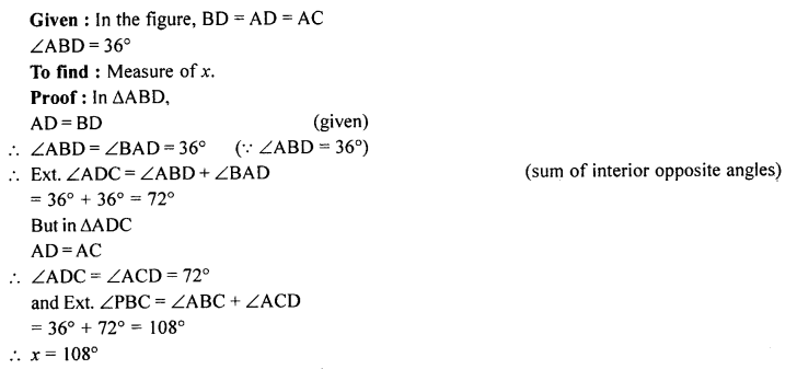 ML Aggarwal Class 9 Solutions for ICSE Maths Chapter 10 Triangles ch Q10.2