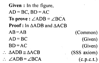 ML Aggarwal Class 9 Solutions for ICSE Maths Chapter 10 Triangles ch Q3.2