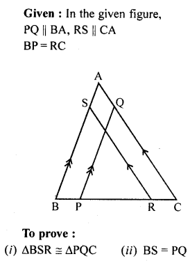 ML Aggarwal Class 9 Solutions for ICSE Maths Chapter 10 Triangles ch Q5.2