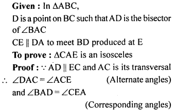 ML Aggarwal Class 9 Solutions for ICSE Maths Chapter 10 Triangles ch Q8.1