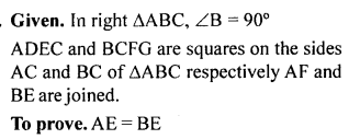 ML Aggarwal Class 9 Solutions for ICSE Maths Chapter 10 Triangles ch Q9.2