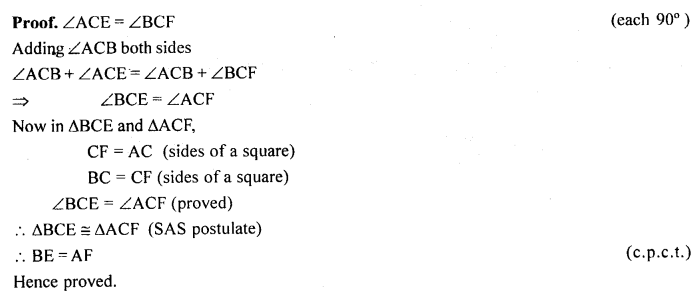 ML Aggarwal Class 9 Solutions for ICSE Maths Chapter 10 Triangles ch Q9.3