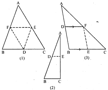 ML Aggarwal Class 9 Solutions for ICSE Maths Chapter 11 Mid Point Theorem Q1.1