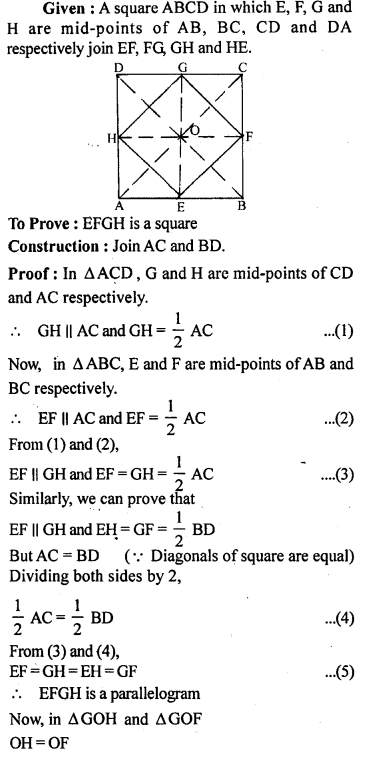 ML Aggarwal Class 9 Solutions for ICSE Maths Chapter 11 Mid Point Theorem Q6.1