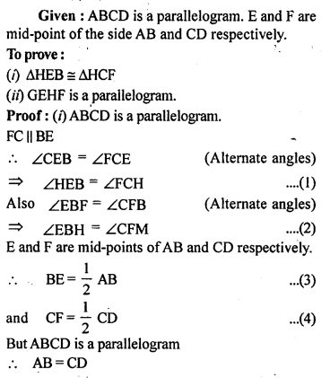 ML Aggarwal Class 9 Solutions for ICSE Maths Chapter 11 Mid Point Theorem Q8.2