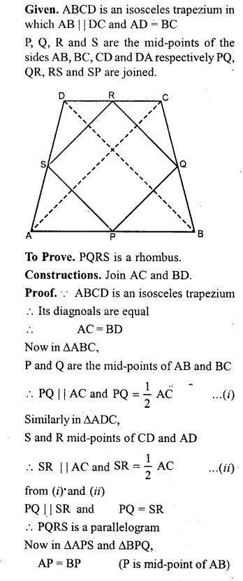 ML Aggarwal Class 9 Solutions for ICSE Maths Chapter 13 Rectilinear Figures 13.2 p.4