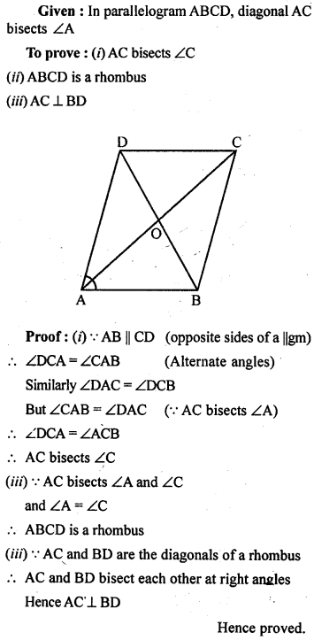 ML Aggarwal Class 9 Solutions for ICSE Maths Chapter 13 Rectilinear Figures Q10.1