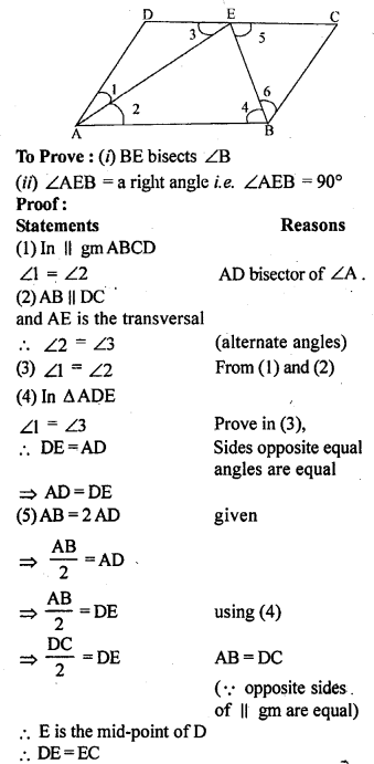 ML Aggarwal Class 9 Solutions for ICSE Maths Chapter 13 Rectilinear Figures Q18.2