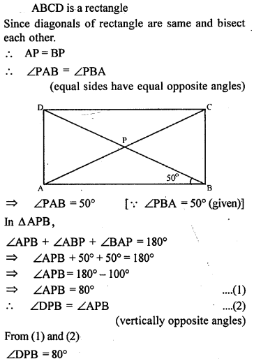 ML Aggarwal Class 9 Solutions for ICSE Maths Chapter 13 Rectilinear Figures Q6.1