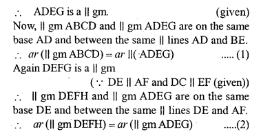 ML Aggarwal Class 9 Solutions for ICSE Maths Chapter 14 Theorems on Area Q12.5