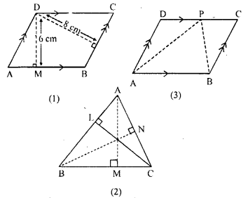 ML Aggarwal Class 9 Solutions for ICSE Maths Chapter 14 Theorems on Area Q15.1