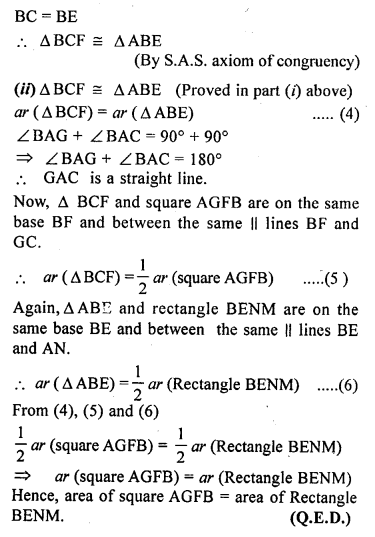 ML Aggarwal Class 9 Solutions for ICSE Maths Chapter 14 Theorems on Area Q17.4