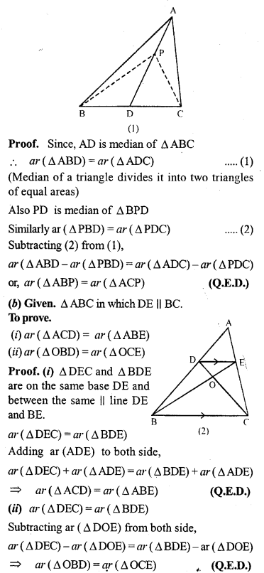 ML Aggarwal Class 9 Solutions for ICSE Maths Chapter 14 Theorems on Area Q3.3