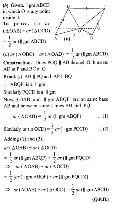 ML Aggarwal Class 9 Solutions for ICSE Maths Chapter 14 Theorems on Area Q4.3