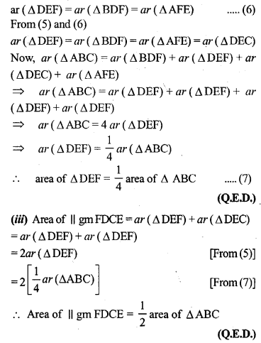 ML Aggarwal Class 9 Solutions for ICSE Maths Chapter 14 Theorems on Area Q7.2