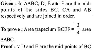 ML Aggarwal Class 9 Solutions for ICSE Maths Chapter 14 Theorems on Area Q8.2