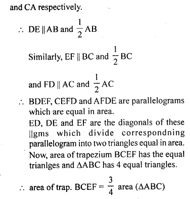 ML Aggarwal Class 9 Solutions for ICSE Maths Chapter 14 Theorems on Area Q8.3