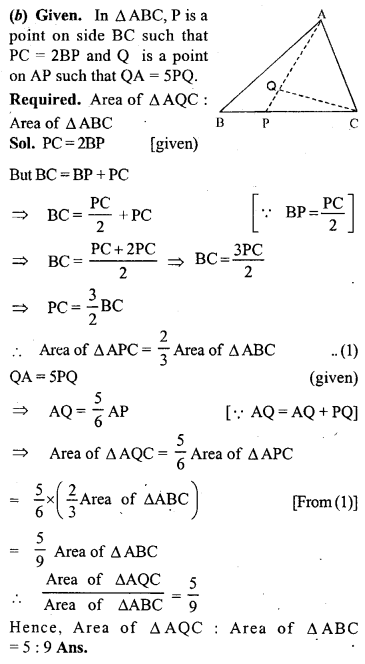 ML Aggarwal Class 9 Solutions for ICSE Maths Chapter 14 Theorems on Area Q9.3