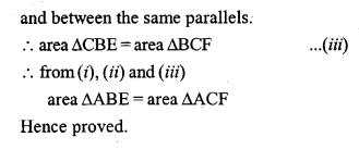 ML Aggarwal Class 9 Solutions for ICSE Maths Chapter 14 Theorems on Area Qp4.2