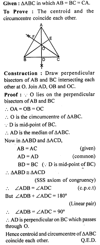 ML Aggarwal Class 9 Solutions for ICSE Maths Chapter 15 Circle Q17.1