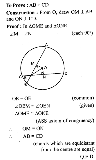 ML Aggarwal Class 9 Solutions for ICSE Maths Chapter 15 Circle Q19.3