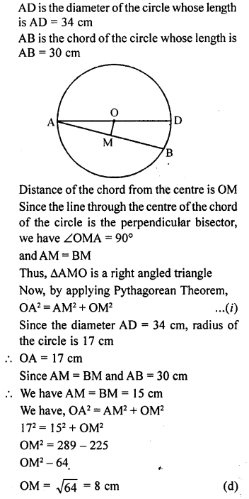 ML Aggarwal Class 9 Solutions for ICSE Maths Chapter 15 Circle mul Q4.1