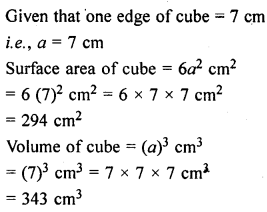 ML Aggarwal Class 9 Solutions for ICSE Maths Chapter 16 Mensuration 16.4 Q1.1