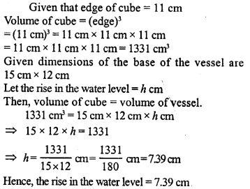 ML Aggarwal Class 9 Solutions for ICSE Maths Chapter 16 Mensuration 16.4 Q14.1