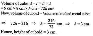 ML Aggarwal Class 9 Solutions for ICSE Maths Chapter 16 Mensuration 16.4 Q17.2