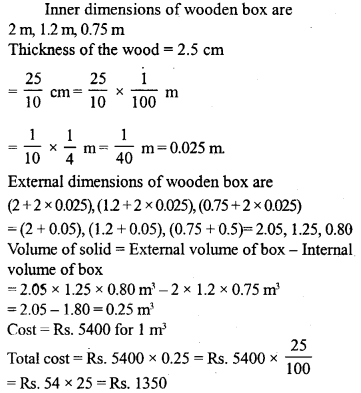 ML Aggarwal Class 9 Solutions for ICSE Maths Chapter 16 Mensuration 16.4 Q21.1