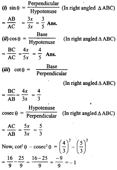 ML Aggarwal Class 9 Solutions for ICSE Maths Chapter 17 Trigonometric Ratios Chapter Test img-18