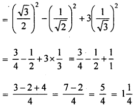 ML Aggarwal Class 9 Solutions for ICSE Maths Chapter 18 Trigonometric Ratios and Standard Angles Chapter Test img-1