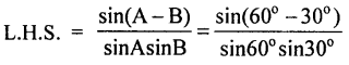 ML Aggarwal Class 9 Solutions for ICSE Maths Chapter 18 Trigonometric Ratios and Standard Angles Chapter Test img-10