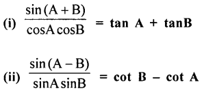 ML Aggarwal Class 9 Solutions for ICSE Maths Chapter 18 Trigonometric Ratios and Standard Angles Chapter Test img-8