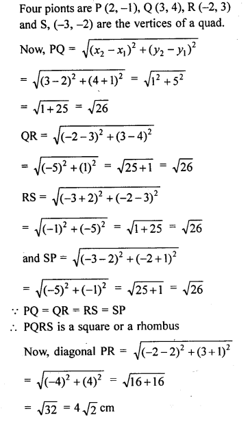 ML Aggarwal Class 9 Solutions for ICSE Maths Chapter 19 Coordinate Geometry 19.4 Q21.1