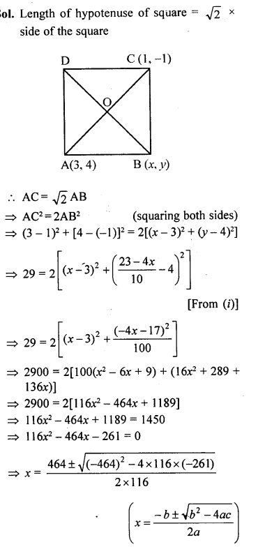 ML Aggarwal Class 9 Solutions for ICSE Maths Chapter 19 Coordinate Geometry 19.4 Q25.1