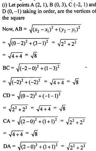 ML Aggarwal Class 9 Solutions for ICSE Maths Chapter 19 Coordinate Geometry ch Q14.1