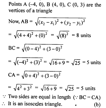 ML Aggarwal Class 9 Solutions for ICSE Maths Chapter 19 Coordinate Geometry mul Q20.1